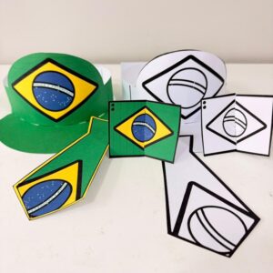 Kit Fantasia Bandeira do Brasil