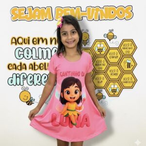 Painel EQUIPE de boas-vindas no tema abelhas