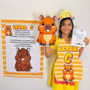 📚 KIT LETRA C – CAPIVARA