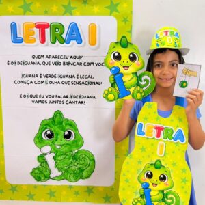 🟢 KIT LETRA I – IGUANA