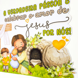 : ✝️💛 Um painel para trabalhar páscoa o verdadeiro significado