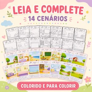 📚✨ LEIA E COMPLETE! alfabetização